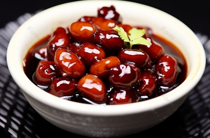 白色陶瓷碗小板栗红烧排骨,高清,摄影图,摄影图片,图片大全,摄影图免费下载